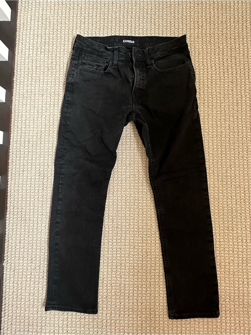 Express Men's Black Skinny Jeans
